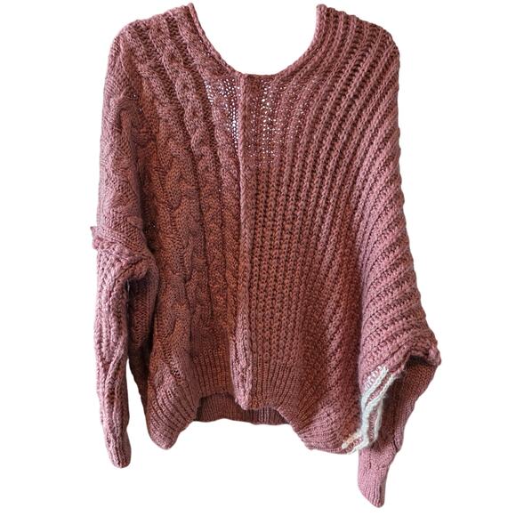 POL Napa Valley Cable & Rib Knit Slouchy Scoop Neck Sweater Size Medium NWOT - Picture 2 of 4